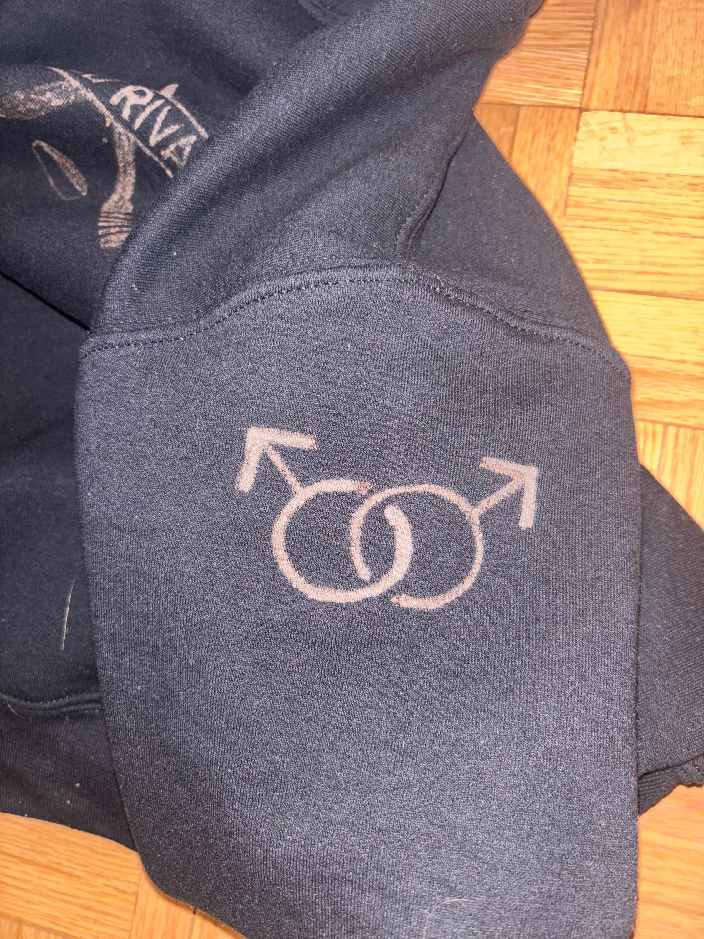 Heated Rivalry inspired bleached hoodie