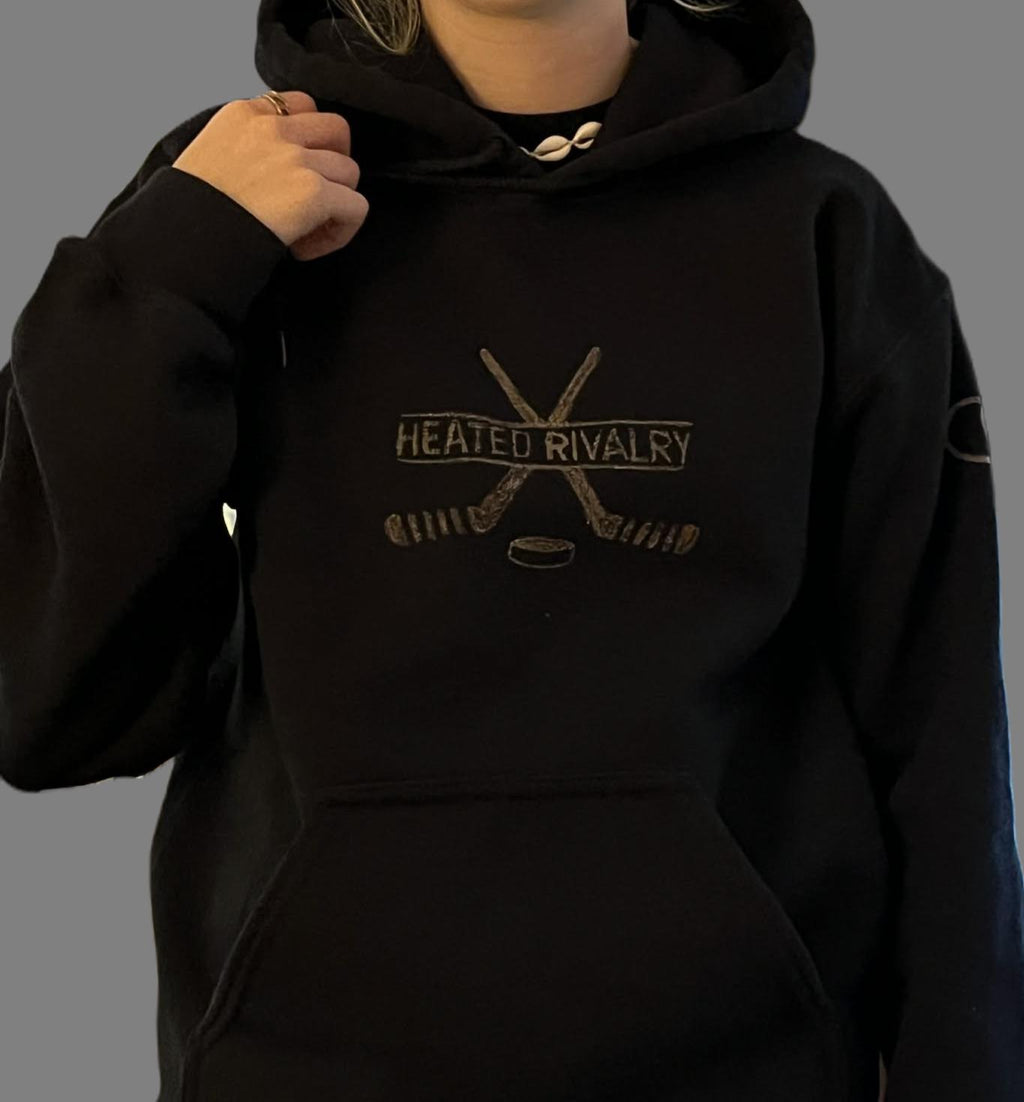 Heated Rivalry inspired bleached hoodie