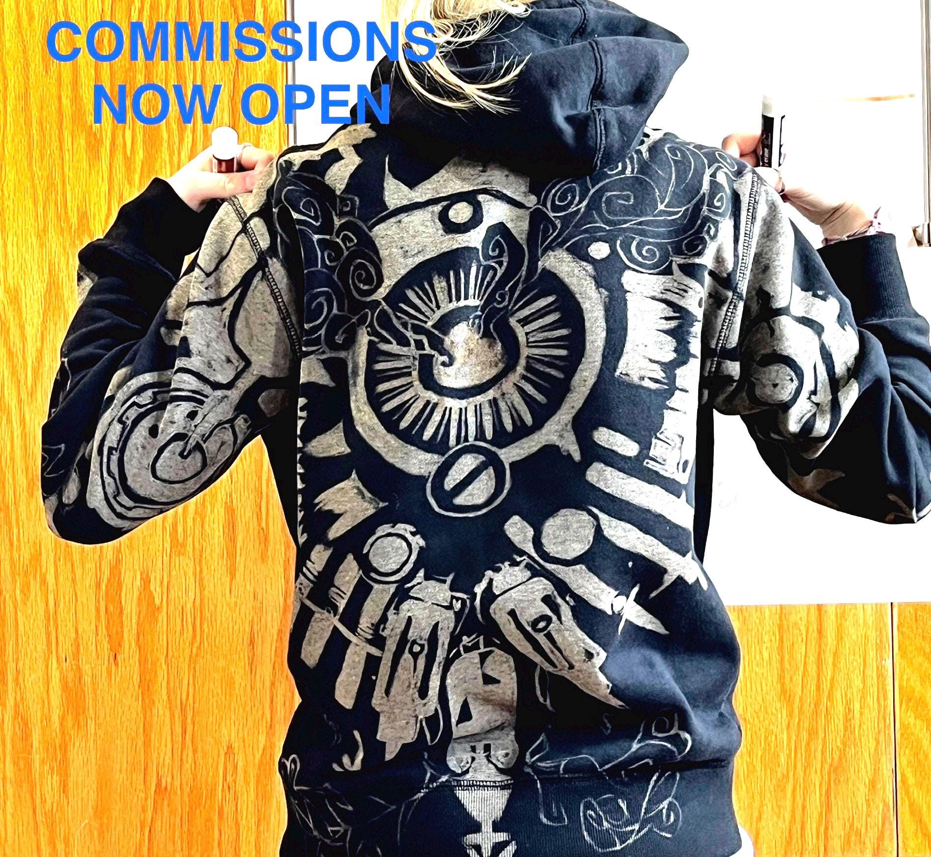 Bleached hoodies commissions (read description)